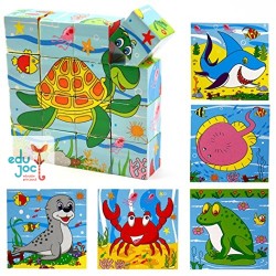 Puzzle cuburi, 16 piese